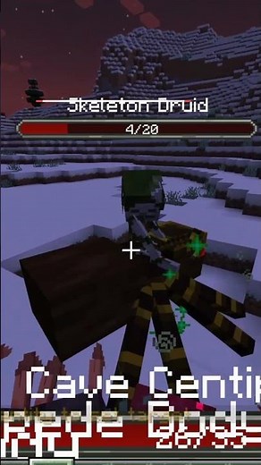 King Spider vs Cave Centipede (Minecraft Mob Battle)