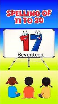 Spelling of eleven to twenty #kidslearning #kindergarten #learning #countingnumbers