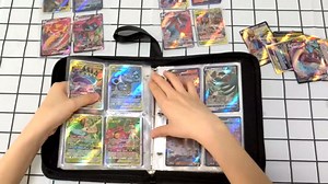 Amazon.com: Card Binder Trading Cards Case With 50 Sleeves, 4-Pocket Card Book Holder Fits 400 Cards for TCG Game Cards Collection, Sports Trading Cards Collector Album, Best Christmas Gift for Kids boys : Toys & Games