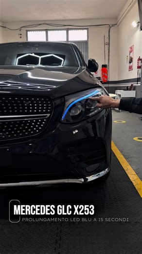 Giuffrida Graziano on Instagram: "Prolungamento Led Blu all’Apertura su Mercedes-Benz GLC X253 con Faro Intelligent Light System ILS #mercedes #coding #tuning #customized #carsdaily"