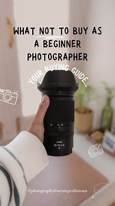 As 2026 is right around the corner and if you’re looking to get into photography, let me give a give a quick guide on 👉’What NOT to buy as a beginner photographer’📸 Not because these things are bad. But because they usually slow learning down. ❌ Don’t buy the most expensive camera you can afford → Instead, buy something simple that doesn’t intimidate you. Confidence grows faster than specs. ❌ Don’t buy five lenses “for different situations” → Instead, learn one basic lens properly. Depth, dist
