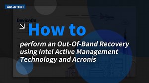 How to perform an Out-Of-Band Recovery using Intel Active Management Technology and Acronis