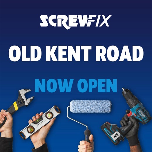 🎉Exciting news! Screwfix Old Kent Road is now open. We have everything you need to get the job done, 7 days a week. 🛠️ | Screwfix