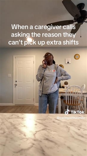 Sometimes we just have to be honest with your employees. #fypシ #caregiver #work | Caring With A Smile