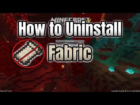 How To Fully Uninstall Fabric/Mods(All Versions - Easiest Tutorial)