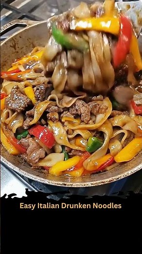 Easy Italian Drunken Noodles