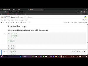 Python Class 8 : Nested Loops in Python