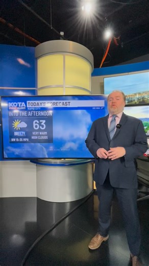 Meteorologist Dann Cianca says we’re warm to start this week but windy to finish. #sdwx #wywx #mtwx #weather #rapidcity | KOTA Territory News
