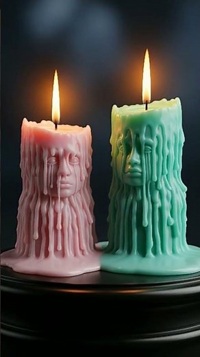 Crying colors candles