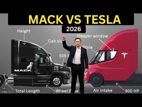 Tesla Semi vs Mack Anthem 2023: Shocking Performance, Range & Cost Comparison!