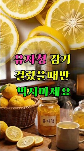 🍋유자차, 감기약인 줄만 알았는데 뼈 건강에 충격적 효능! #유자효능 #유자청 #건강꿀팁 #건강정보 ##갱년기건강