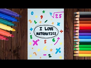 World Mathematics day Drawing ||How to draw World Mathematics day Poster ||School Project