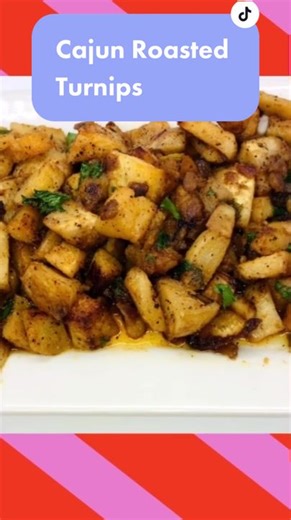Cajun roasted turnips. For my keto/low carb besties. Recipe on my IG: @the_chefless_cook #keto #lowcarb #turnips #cooking #carbswap #fypシ #veggies