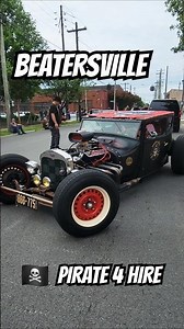 🏴‍☠️ Black Pearl: 1927 Ford Model T Coupe | Beatersville 2025 Rat Rod Car Show #hotrod #pirates