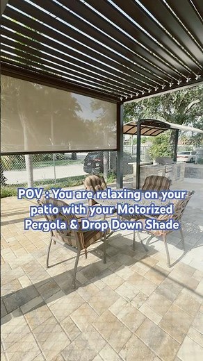 POV : Enjoying Your Patio With Your Custom Pergola #pergola #shade #patiodesign