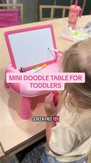 This toddler doodle board is a must-have for moms! 🎨✍️ Perfect screen-free toy for travel, restaurants, church, road trips — anywhere you need to keep your toddler busy. Comes with a whiteboard, chalkboard, magnetic letters & numbers, markers, and more. Under $12 and comes in multiple colors! Every mom needs this in their diaper bag or car. #toddlermom #momfinds #tiktokmademebuyit #screenfreetoys #traveltoys #momhacks #toddleractivities #momsoftiktok #kidstoys #toddlerentertainment #toddlerhack