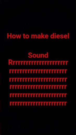 how to make diesel sound