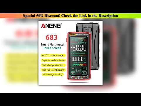 First Look ANENG 683 Smart Multimeter High-end Touch 6000 Counts Multimetro Test Rechargeable Multi