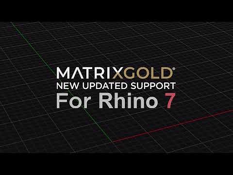 MatrixGold New Updated Support For Rhino 7 - Update 2021