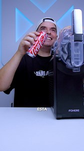 ... é só abrir as latas e tufa lá para dentro... 😱 É agora que vou abrir uma barraca em frente à praia 🤣 #tech #gadgets #fohere #milkshake #smoothies | Nuno Agonia