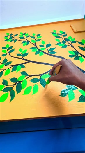 Tree wall design part -4 #rangchobi_wallart