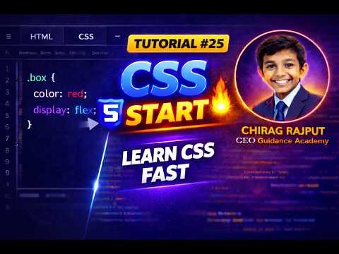 Video 25: CSS Units Explained 🔥 | px, %, em, rem & Viewport Units Tutorial