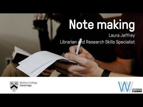 WolfWorks 2022 Notemaking introduction