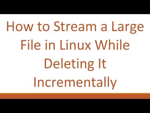 How to Stream a Large File in Linux While Deleting It Incrementally