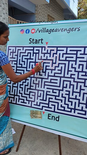 Complete the maze puzzle and win 2000 cash reward challenge | Village Avengers