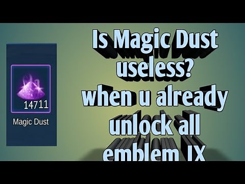 HOW TO USE MAGIC DUST IF U ALREADY ALL EMBLEM MAX| MOBILE LEGEND BANG BANG
