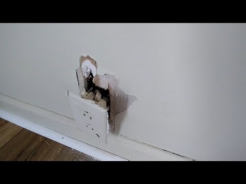 fix an electrical box on a mobile home wall