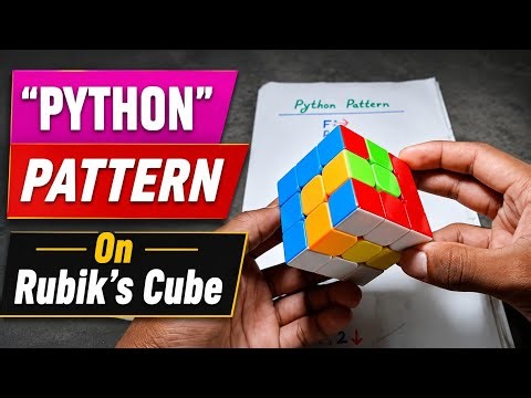 Rubik's Cube Python Pattern Tutorial 🐍 Amazing Python Pattern in 1 Minute 🔥‪@Cubeexpert64‬