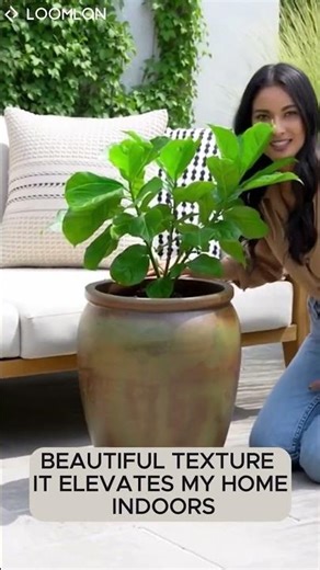 Round Handmade Ceramic Planter | Loomlan