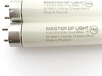 F30T8/CW (2 Pack) 30W T8 Fluorescent Tube Light Bulb 30 Watt Cool White 4100K F30T8 36" Inch Replaces F30T8/CW/Alto F30T8/SPX41 F30T8/SP41