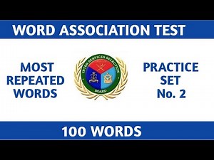 Word Association Test | 1 Word Interview | Word Association Test ISSB Practice | Wat Practice 2