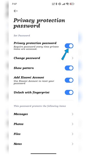How to disable privacy protection password Settings || #shorts​ #viral​#2026 #rkrajutechnology