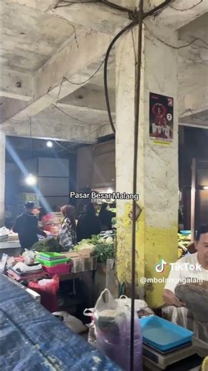 big market in Malang city, East Java
