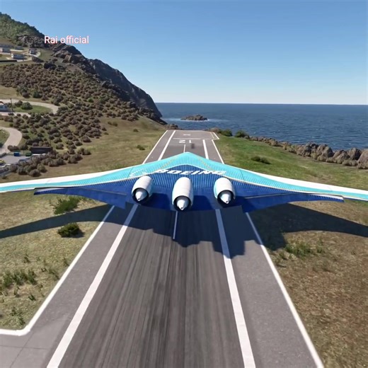 Giant Concept Airplane Takeoff from SABA the Shortest Runway | RAI official
