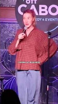 Some people on Hinge say they work at business | Gabby Bryan Crowd Work Stand Up