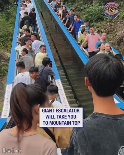 Giant escalator takes tourists to mountain top | Bright Side