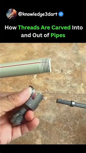 How Threads Are Carved Into and Out of Pipes