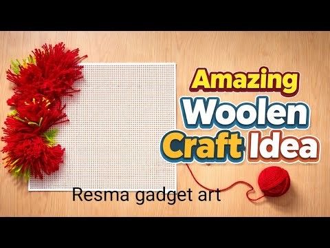 Amazing Woolen Craft Idea 🧶 | Easy Wall Hanging Design | DIY Wool Craft