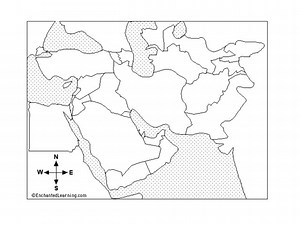 Middle East map - Social studies quiz