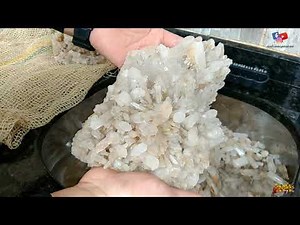 limpeza de cristal de quartzo resultado incrível com ácido oxálico