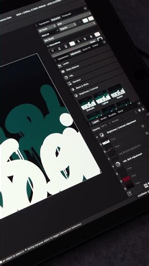 Affinity studio - Graffiti style lettering #shorts