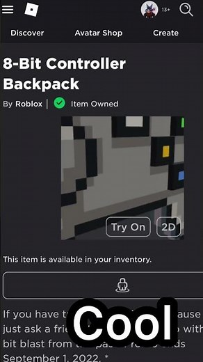 ( New Free Item ) How to get 8-Bit Controller Backpack In Roblox 2022 || RBLX || DeanOfficial YT