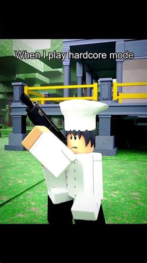 HARDCORE MODE #robloxshorts #edits #viral #gamingshorts #trend #roblox