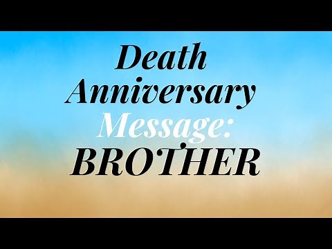 DEATH ANNIVERSARY MESSAGE FOR YOUR BROTHER | Death anniversary video sympathy card for brother ❤️
