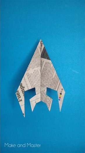 How to Make Paper Fighter Jet Flies ✈️😲 #shorts #papercraft #paper #fighterjet #paperplane