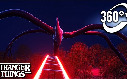 8K全景VR360 恐怖过山车惊险刺激 别闭眼哦